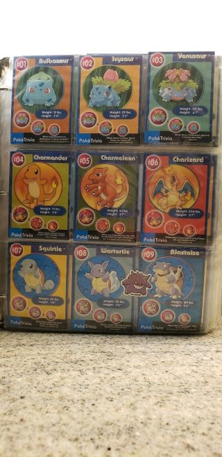 Vintage Pokemon Card Binder 1999 Pikachu,  Charizard 151 Poketrivia Cards Rare