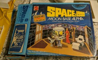 SPACE 1999 MOON BASE ALPHA Vintage Control Room W/Box MATELL 1976. 3