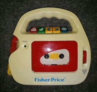 Fisher - Price 1992 Cassette Tape Player With Microphone