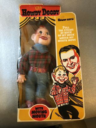 Vintage Howdy Doody Ventriloquist Dummy Doll Box By Goldberger 70s,