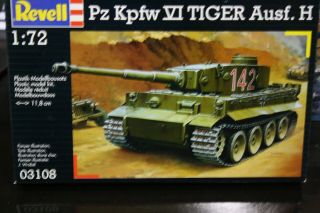 1/72 Revell Pz Kpfw Iv Tiger Ausf.  H German Wwii Model Detail Tank