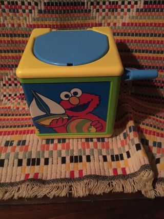 Vintage 1994 Kid Dimension Sesame Street Elmo Muppets Jack In The Box