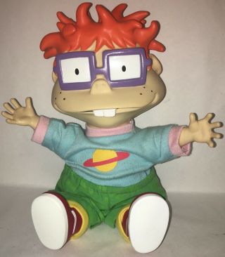 Vintage Rugrats Doll,  Chuckie,  Applause,  Soft Body Hard Head.  13 Inches 1997