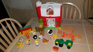 Fisher Price Little People Animal Friends Farm Barn With Figures And Accessories
