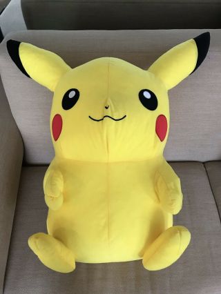 Giant 32 " Pikachu Plush Stuffed Animal Toy Licensed Nintendo Pokemon Usa Seller