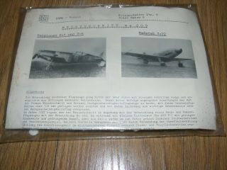 Rare Huma Modell 1/72 Messerschmitt Me 209