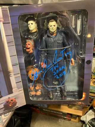 Neca Ultimate Michael Myers Figure 2018 Halloween Signed By James Jude Courtney