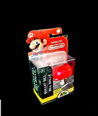 Exclusive Red Bullet Bill Series World Of Nintendo Mario Brothers Figure