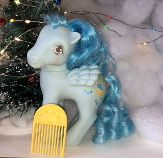 My Little Pony G1 Blueberry Baskets Factory Curls,  W/ Og Comb