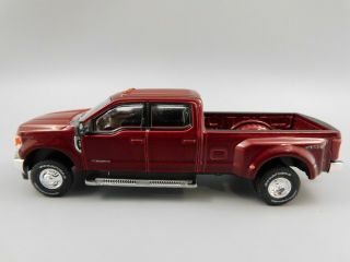 Greenlight Loose Ruby Red 2019 Ford F - 350 Lariat Dually Pickup Truck 1:64 Scale