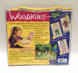 Pamela Drake Woodkins Doll Emily Fashion Plate Dress Up Kids Wooden Toy Of Year 2