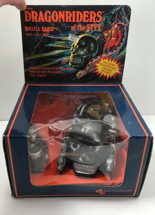 Dragonriders Of The Styx Skull Sled In Open Box Vintage Mib Nos Very Rare