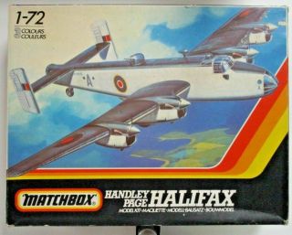 Matchbox 1/72nd Scale Raf Handley Page Halifax Kit No.  Pk - 604 In Open Box