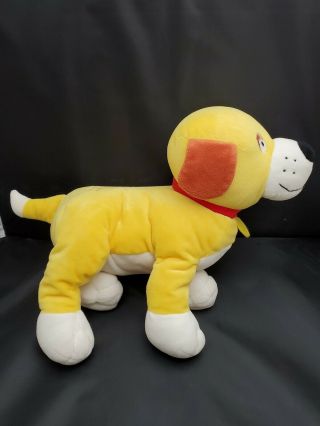 Martha Speaks Plush Puppy Dog Yellow Red Collar Pbs Kids Stuffed Animal