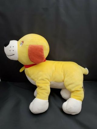 Martha Speaks Plush Puppy Dog Yellow Red Collar PBS Kids Stuffed Animal 2