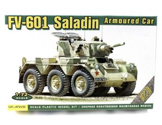 Fv - 601 Saladin British Armoured Car Ace 1:72 Scale Kit 72435