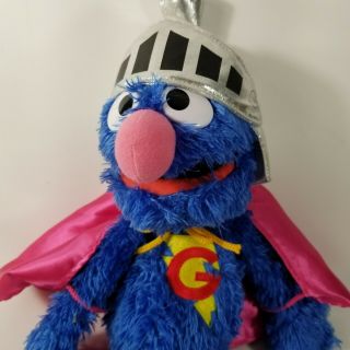 Gund Grover Sesame Street Muppet 2013 Plush 18 " With Cape And Helmet