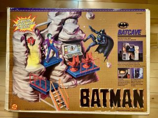 Vintage 1989 Batman Batcave Toy Biz In Open Box Never Assembled Dc Comics