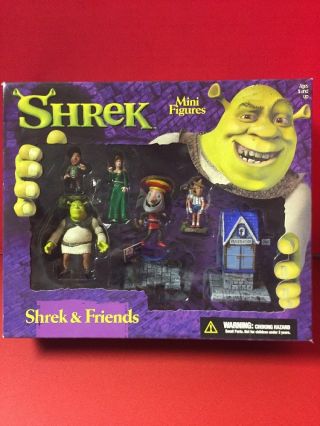 Shrek Mini Figures Shrek & Friends Mcfarlane Toys Playset