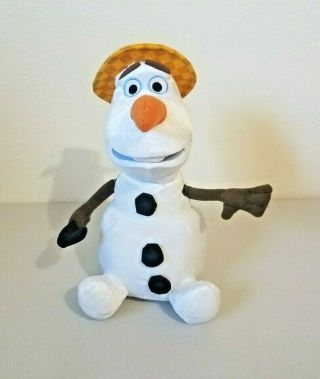 Disney Frozen In Summer Olaf Singing Animated Musical Plush 14 "