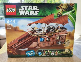 Lego 75020 Star Wars Jabbas Sail Barge - & - Retired Rare Set