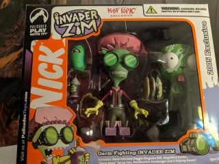 Invader Zim And Gir Palisade Toys 2005 Hot Topic Exclusive Germ Fighting 2 - Pack