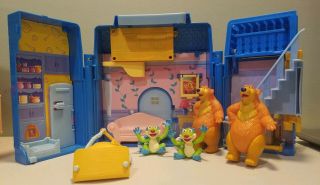Vintage Bear In The Big Blue House Folding Playset W Figures