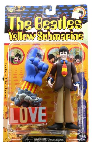 Mcfarlane Toys The Beatles Yellow Submarine Paul With Glove & Love Base 1999