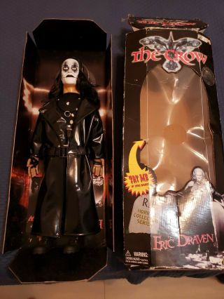 The Crow,  Brandon Lee,  18 Inch Doll 2001 By Spencer Gifts,  Pre - Owned.