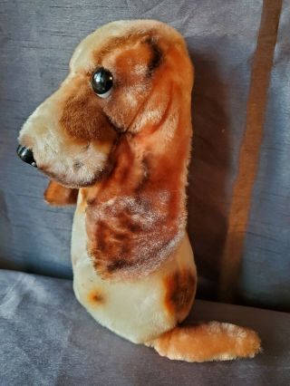 VINTAGE KAMAR BASSET HOUND Plush Puppy Dog Toy 9 