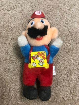 Vintage Nintendo 1988 Mario Bros.  Plush/soft Stuffed Toy Acme - With Tags