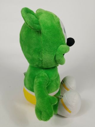 Gummibär The Gummy Bear Jumbo Sitting Plush Toy 16″ green with yellow shorts 2