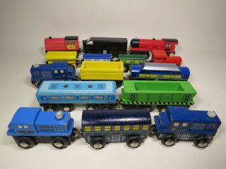 15 Wooden Train Cars And Engines For Thomas,  Brio,  Ertl And More