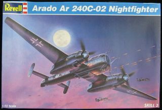 1/72 Revell Models Arado Ar - 240c - 2 German Wwii Night Fighter