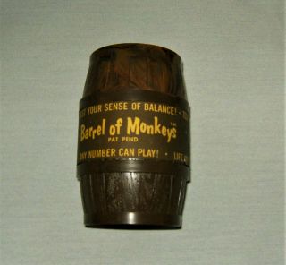 Vintage Barrel Of Monkeys Game 1966 Lakeside Toys