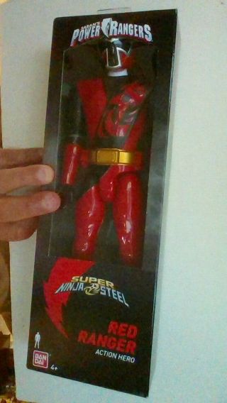 Power Rangers Ninja Steel Red Ranger 12 " Figure 1st Class Ship