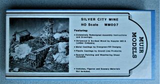 Ho Scale: The Silver City Mine,  A Wood Kit By Muir