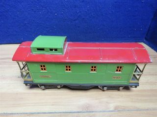 Lionel Prewar Standard Gauge 517 CABOOSE RED GREEN 585386 3