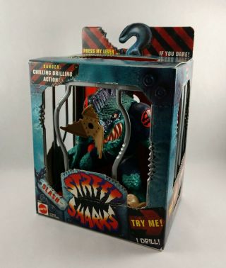 Mattel 1994 Street Sharks: Drill Nose Slash Never Opened/removed