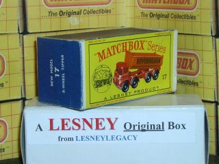 Matchbox Lesney 17d Foden 8 Wheeltipper Model Type D Empty Box Only