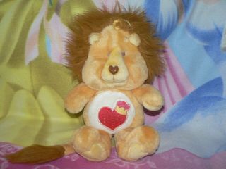 13 " Plush Vintage Brave Heart Lion Care Bear Cousin Baby Boy Girl Gift 1980s Toy