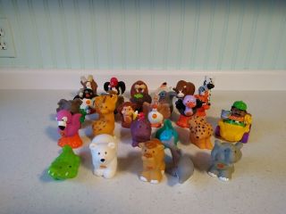 26 Fisher Price Little People Alphabet Zoo Animals From A - Z W/zoo Keeper & Car