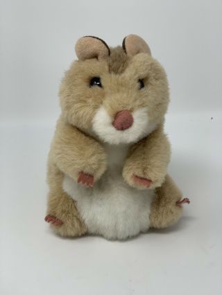Folkmanis Realistic Hamster Plush Hand Puppet 6.  5 " Stuffed Animal