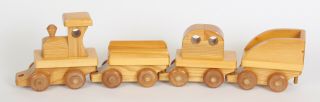 Vintage Ron - El Toys Wooden Train 4 Piece Set