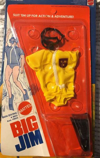 Vintage 1972 Mattel Big Jim Skin Diving 8855