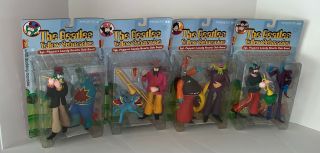 Set Of The Beatles Yellow Submarine Sgt Peppers Lonely Hearts Club Band Figures