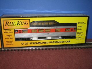 Mth Rail King: Haven O - 27 Sl Vista Dome Passenger Car.  One Side Lited,  C - 7