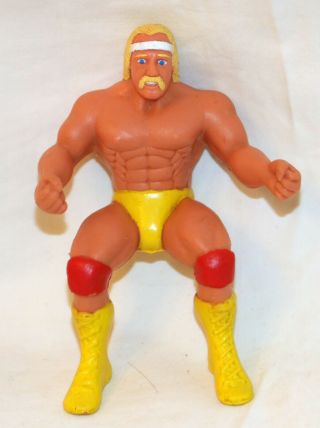 Vintage Toy Hulk Hogan Wwf 4 " Thumb Wrestler Action Figure Ljn 1985 Titan Sports