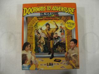 Doorways To Adventure Vintage Vcr Vhs 1986 Pressman Board Game Complete -