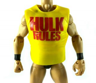Hulk Hogan Hulk Rules Shirt Wwe Mattel Elite Action Figure Accessory Wwf Wcw